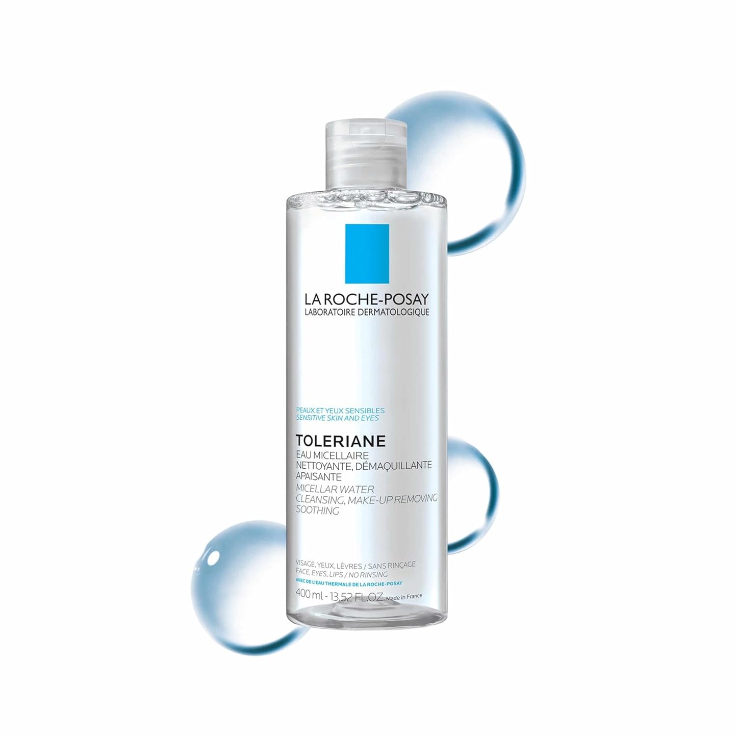 3-in-1 no-rinse formula: cleanses, tones, and removes makeup in one step