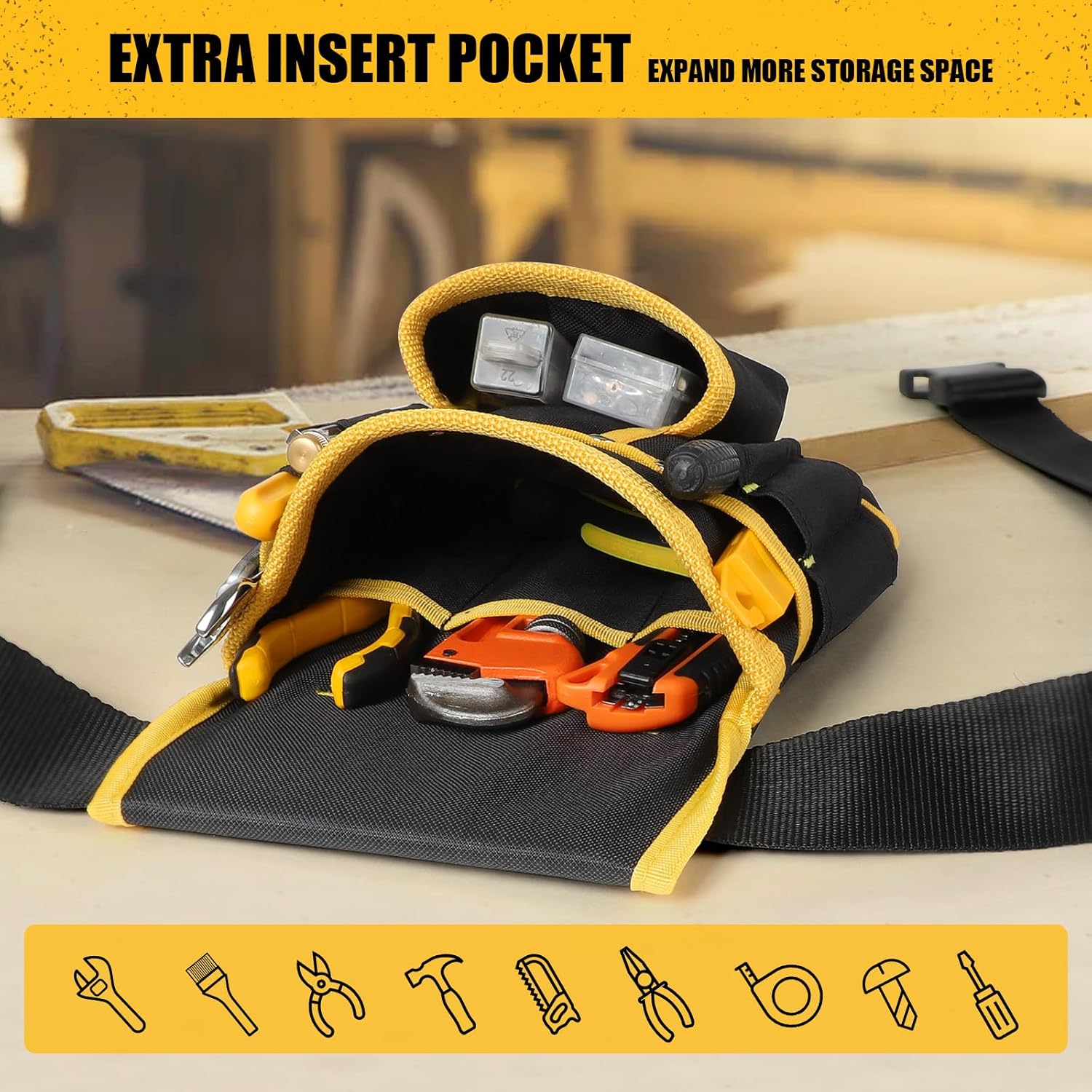 3 removable/detachable pockets for customizable load configuration