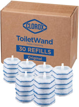 Clorox ToiletWand Disposable Refills – Germ-Safe Toilet Bowl Cleaning for Family Bathrooms, Pack of 30 Hexagonal Pads