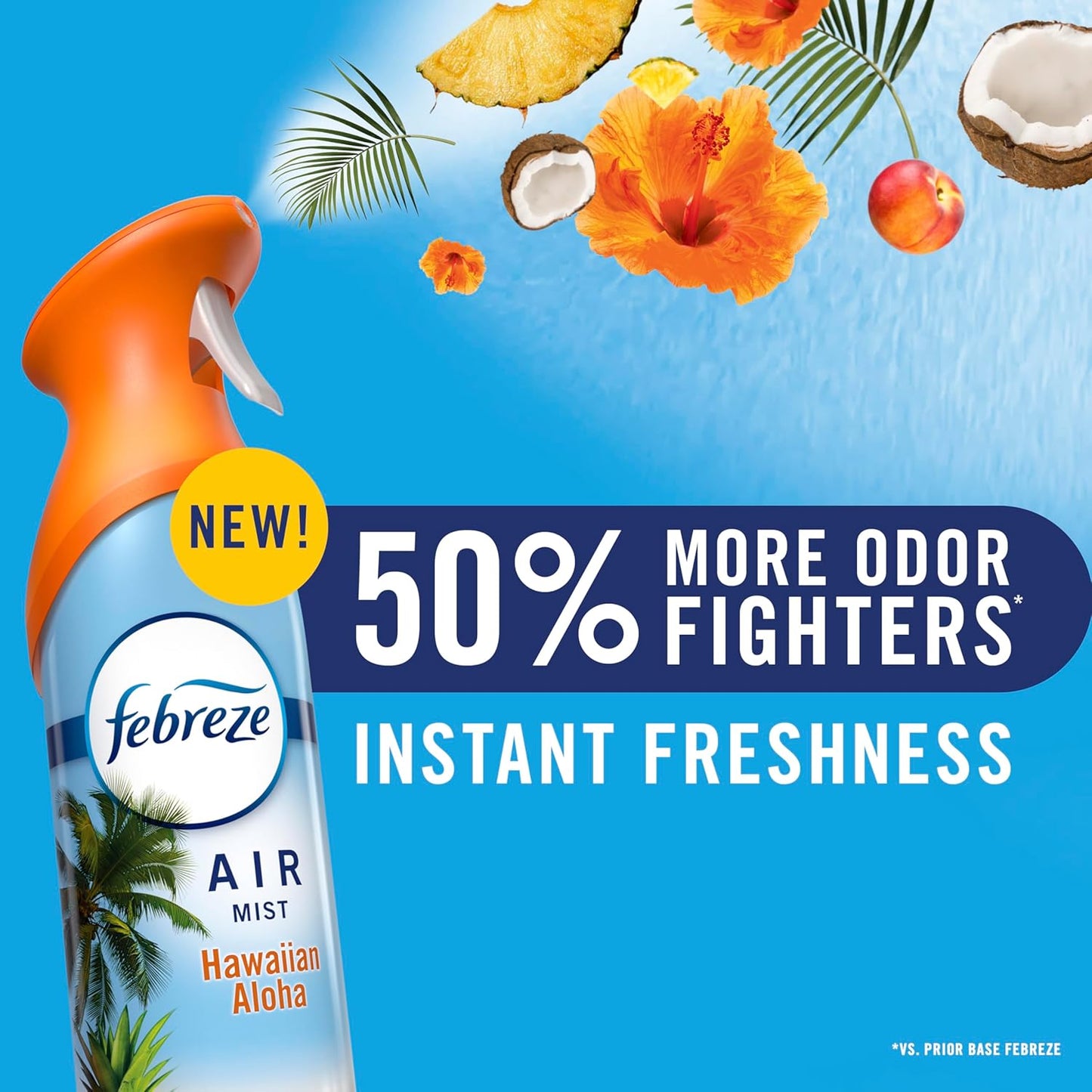 30% more fragrance per spray vs. prior base febreze