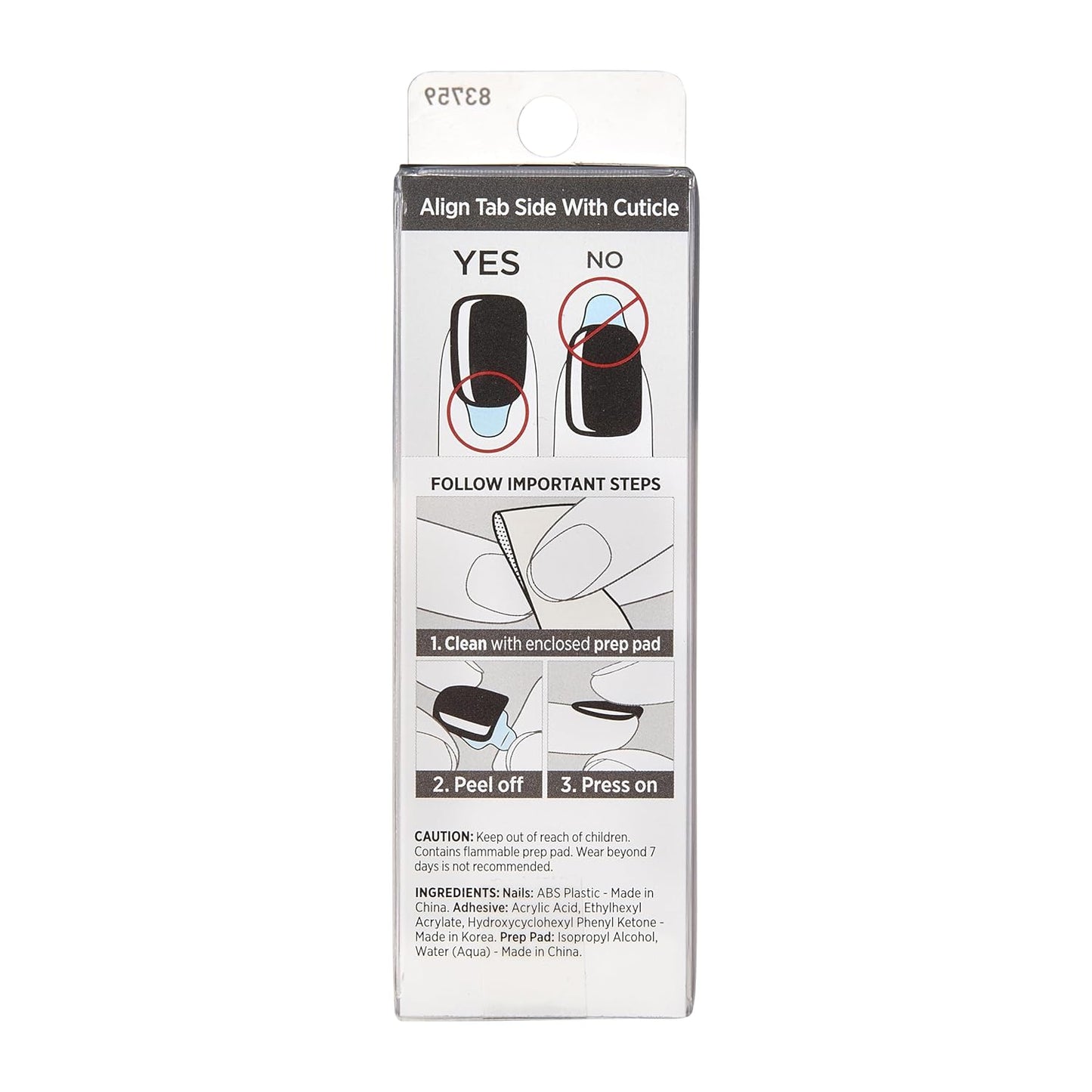 30 nails per kit in 12 sizes for full coverage of all finger widths
