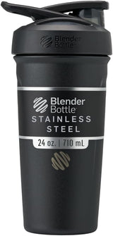 BlenderBottle Strada Shaker Cup Insulated Stainless Steel Bottle for Post-Workout Recovery Rituals, 24-Ounce Smooth Protein Mixing