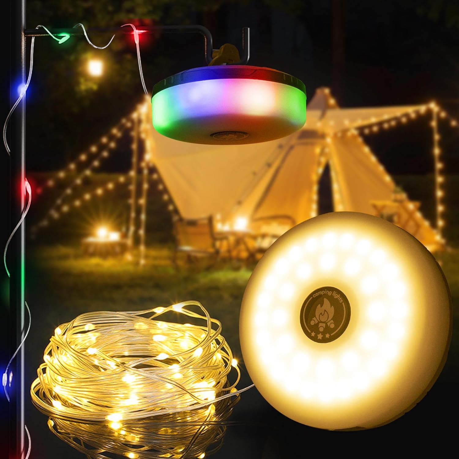 32.8ft retractable strip with 95 led beads stored in 30 seconds via twist handle