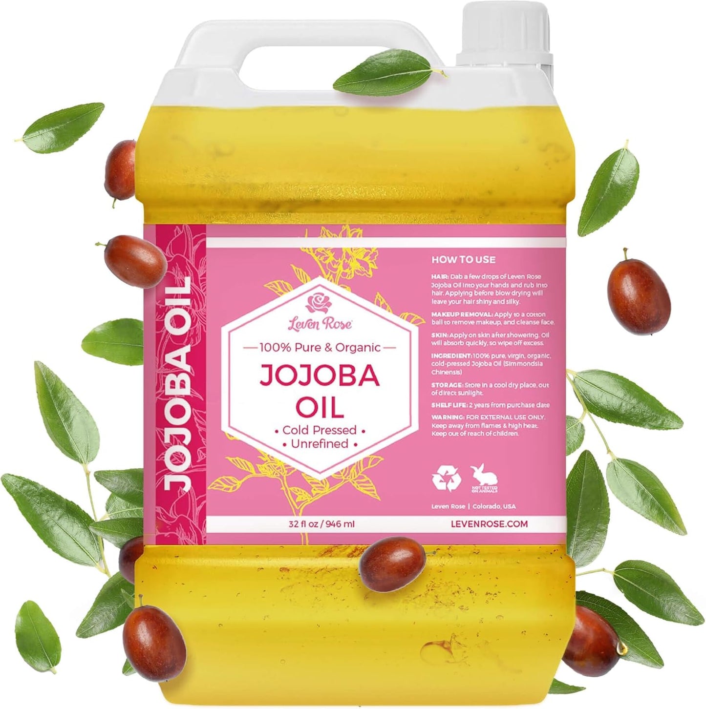 32 oz easy-pour bulk jug for refills and diy blending
