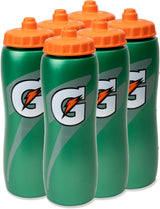 Gatorade 32 Oz Squeeze Water Bottle - 6-Pack for Hiking Trails, Cycling Routes, and Beach Workouts