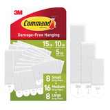 Command Picture Hanging Strips – Damage-Free Living Room Gallery Wall, Mixed Frame Sizes Up to 24x36