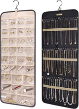 BAGSMART Hanging Jewelry Organizer – Thoughtful Birthday Gift for Her, Double-Sided Necklace and Earring Storage