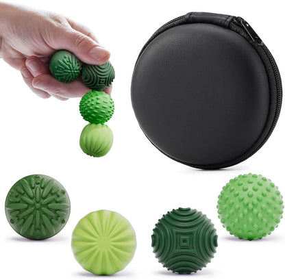 32mm silicone-encased magnetic ball with textured surface for tactile feedback