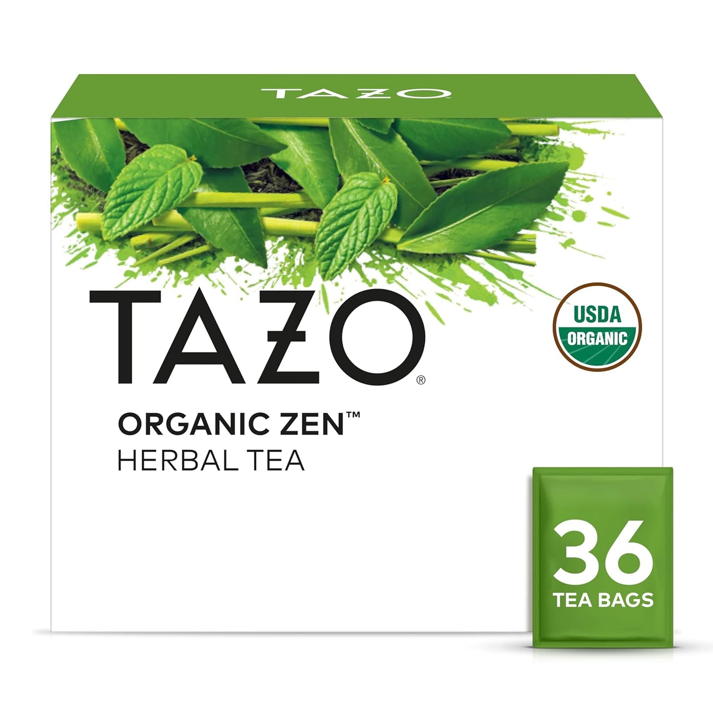 36-count box of individually wrapped tea bags (also available in 72-count pack of 2)