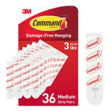 Command Medium Replacement Strips for Living Room Gallery Wall Refresh, Damage-Free Decor Re-Hanging