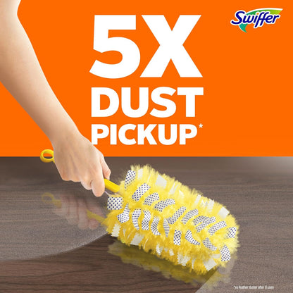 360-degree flexible duster head for hard-to-reach angles
