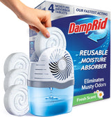 DampRid Reusable Moisture Absorber – Nightly Bedtime Ritual for Nursery Closet, Silent Overnight Humidity Control