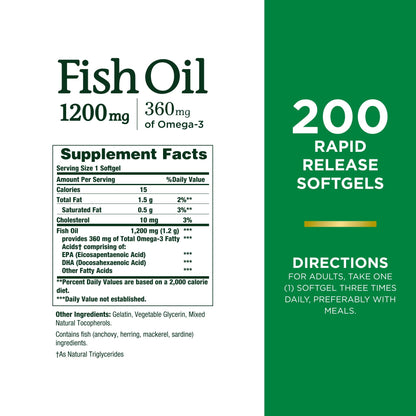 360 mg total omega-3 (epa + dha) per serving