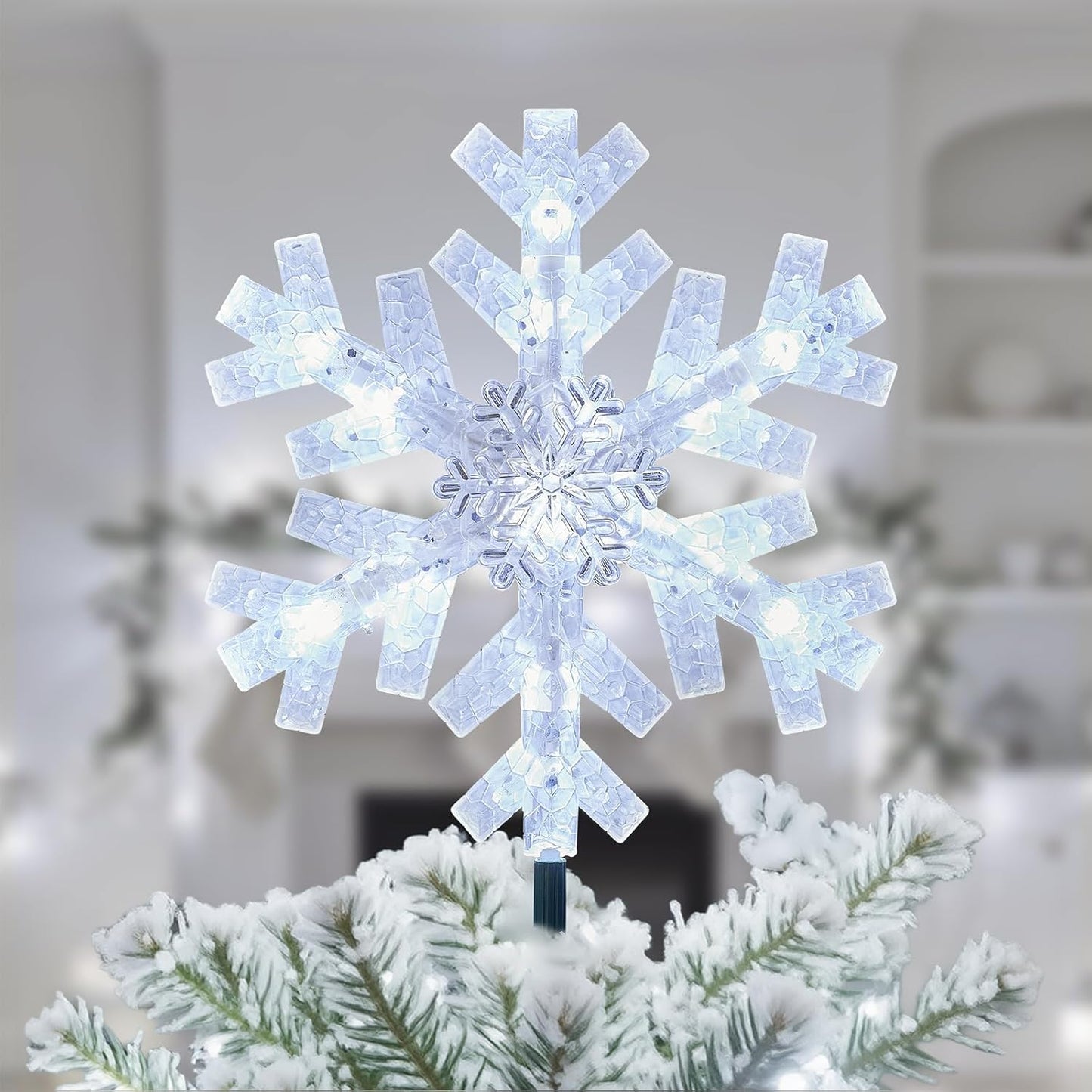 3d snowflake/star design made from premium pvc