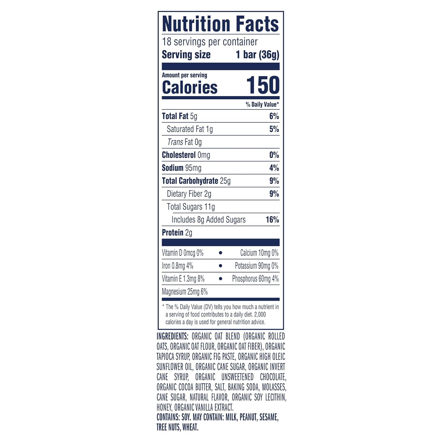 3g fiber per 40g serving for digestive and satiety benefits
