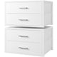L(15.7"D x 21.1"W x 16.1"H) - White