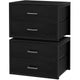 L(15.7"D x 21.1"W x 16.1"H) - Black