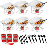Alpha Living Buffet Warmer Set – All-in-One Food Warming Solution for Workplace Holiday Parties and Office Luncheons