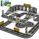 [BRAND] 104 PCS Magnetic Road Blocks – Certified Non-Toxic Toy with Ultrasonic-Welded Seams for Safe Indoor Play