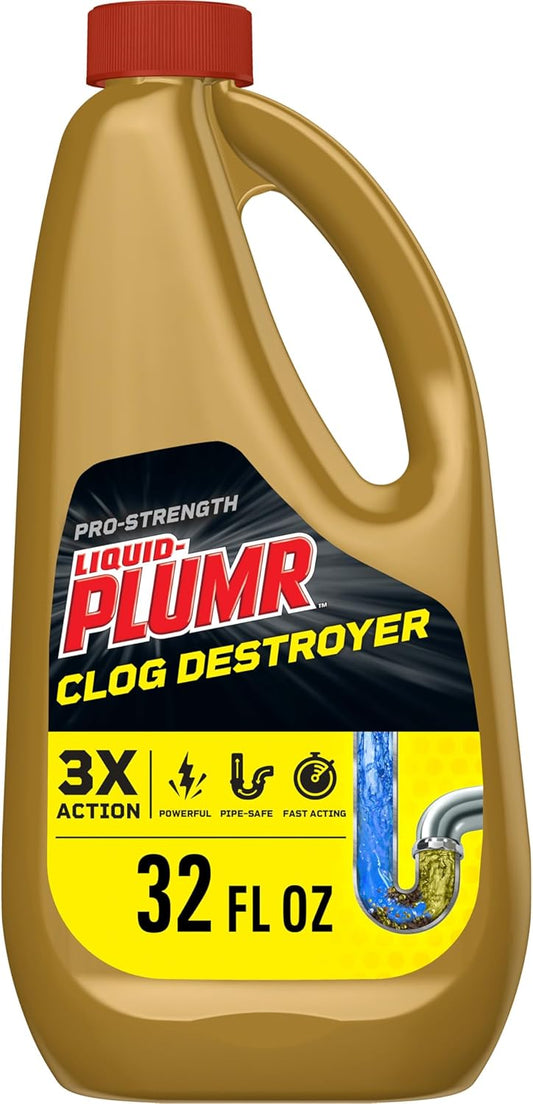3x action gel formula that protects, prevents, and destroys clogs