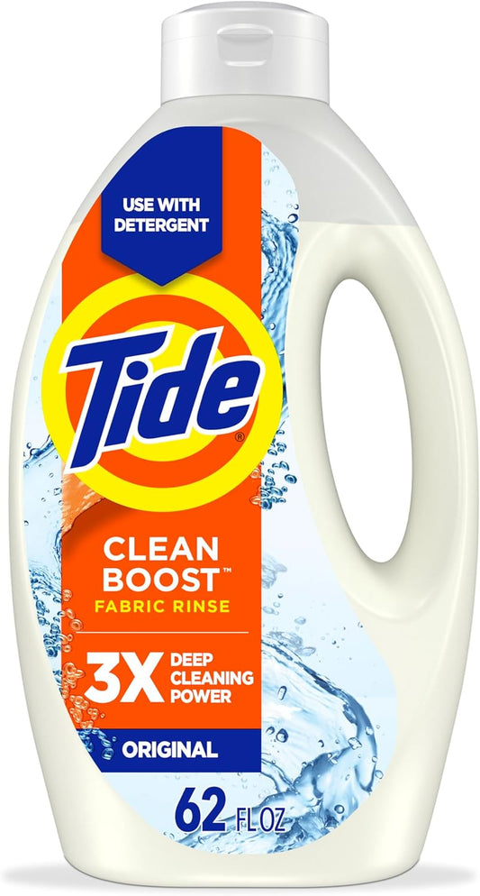 3x odor and residue removal power vs. detergent alone in a single wash