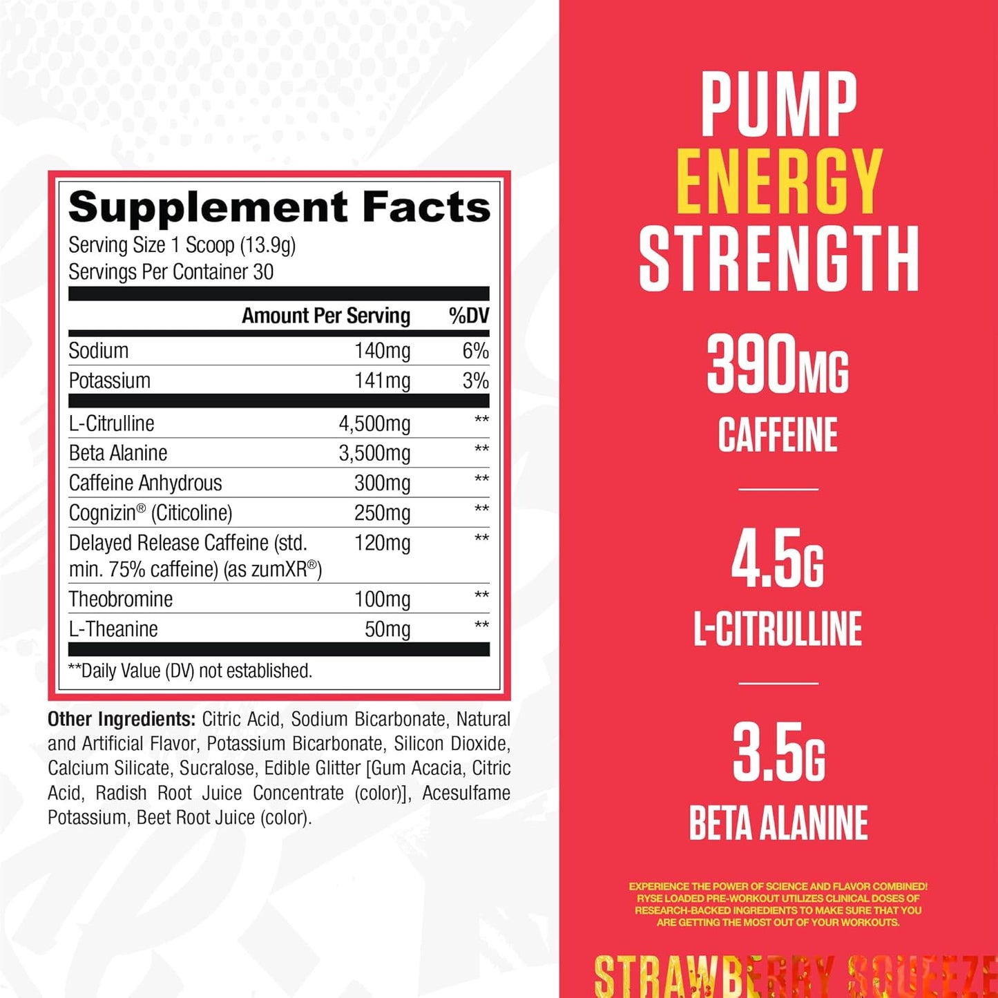 4.5g l-citrulline for nitric-oxide-driven pump and blood flow
