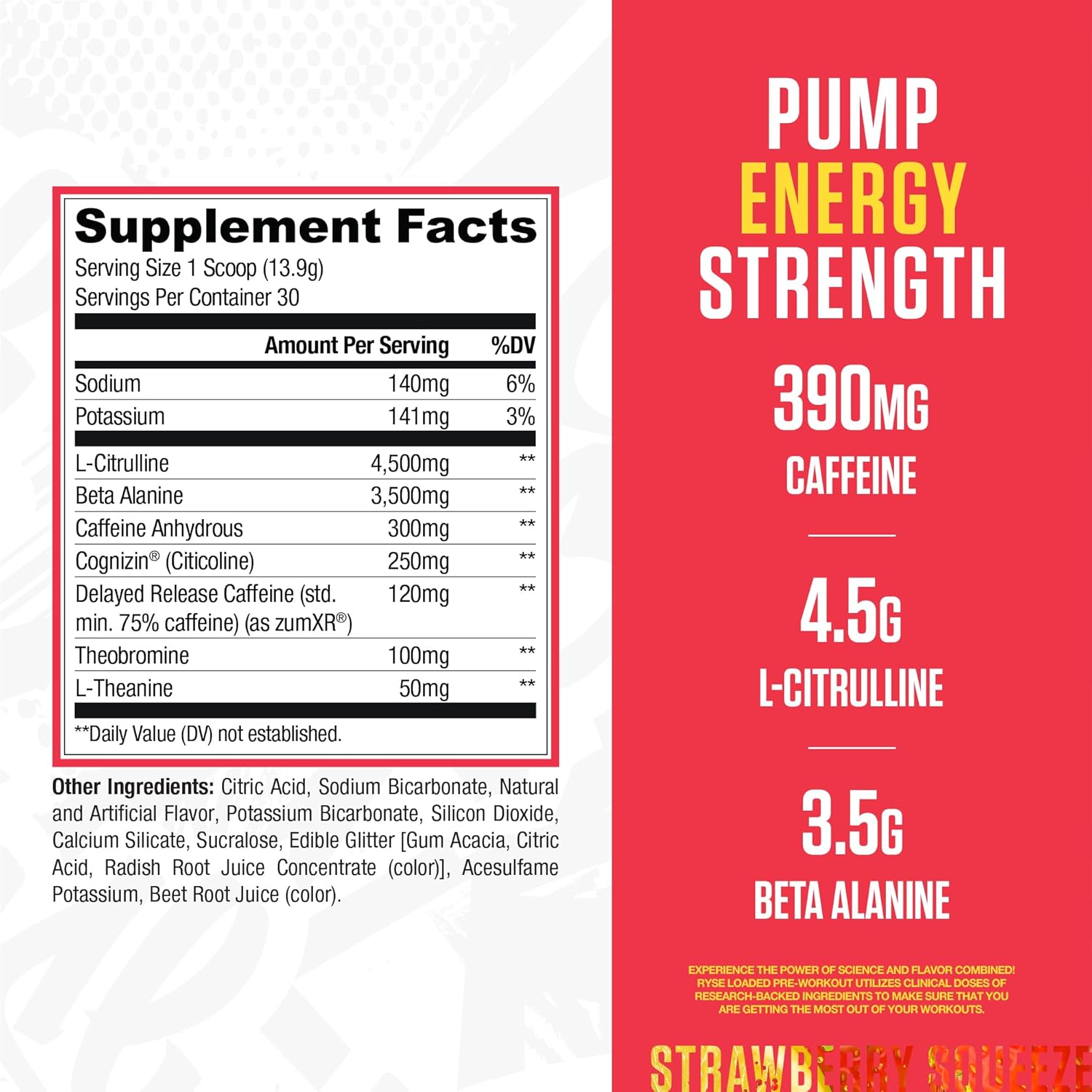 4.5g l-citrulline for nitric-oxide-driven pump and blood flow