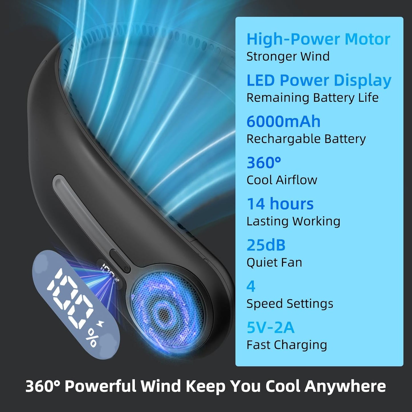 4 adjustable speed settings (low, medium, high, ultra-high)