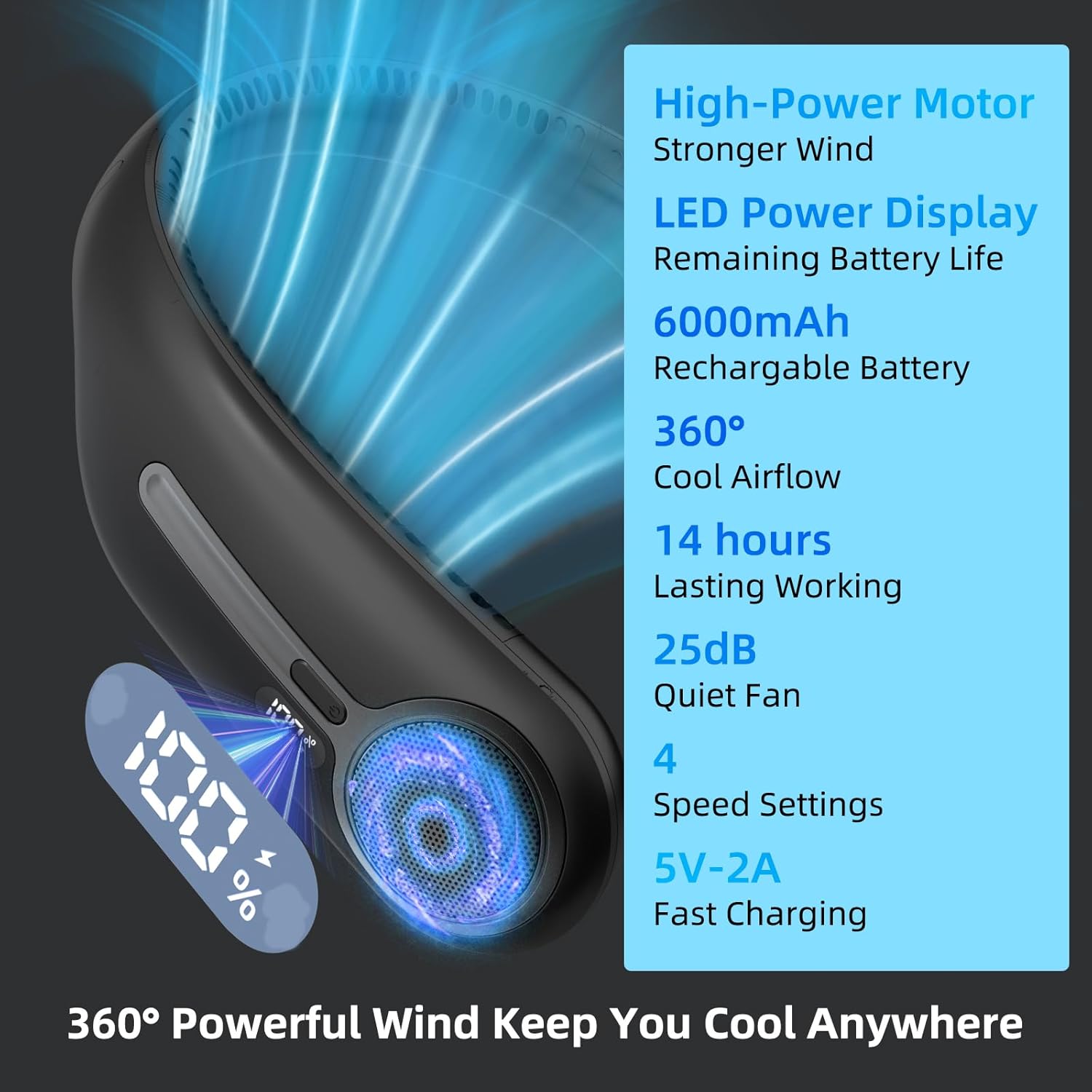 4 adjustable speed settings (low, medium, high, ultra-high)