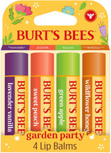 Burt's Bees Moisturizing Lip Balm 4-Pack – Mother's Day Gift for Mom, Themed Lip Care Set with 24-Hour Hydration