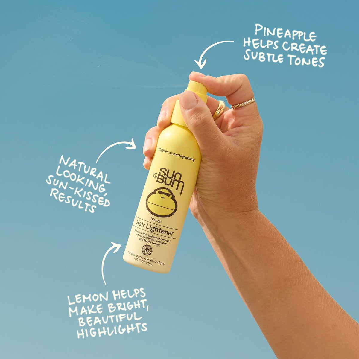 4 oz spray bottle for even, easy application throughout the hair