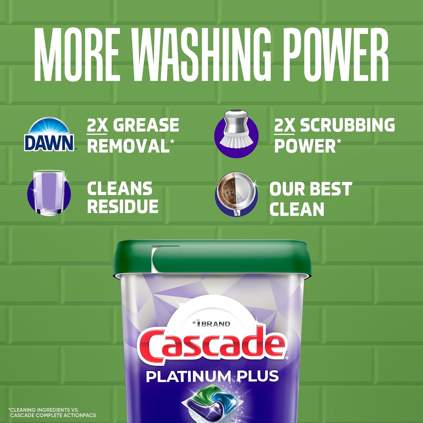 40% larger liquid top for enhanced cleaning power that still fits the dispenser