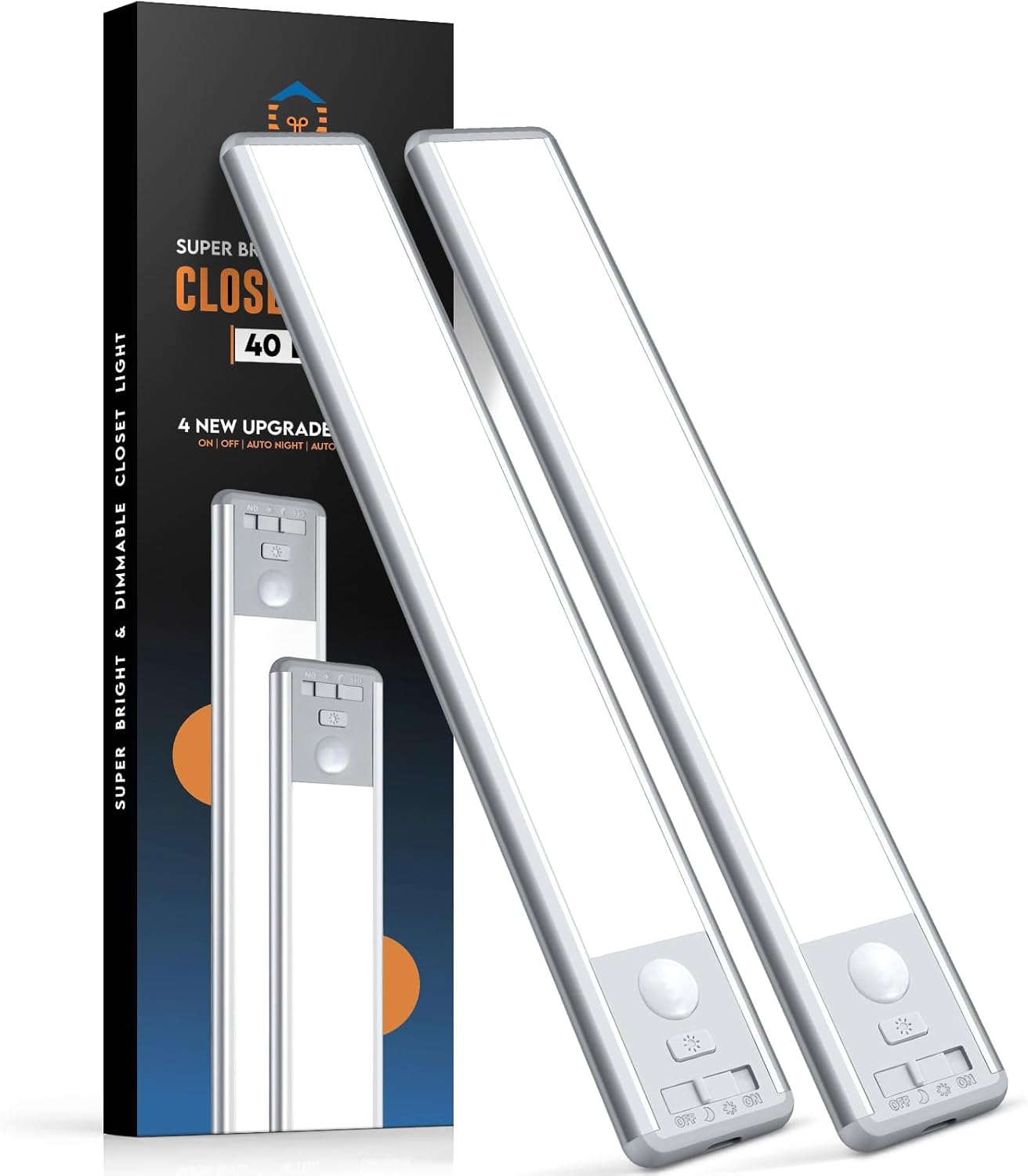 40 led frosted cover with 5-level dimming up to 250 lumens at 6000k cool white