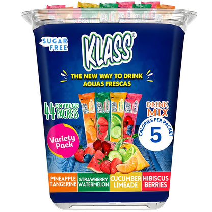 44 powdered stick packs per box (22 of each flavor in the variety pack)