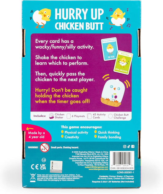 45 activity cards driving physical silliness (jumping, noises, gestures)