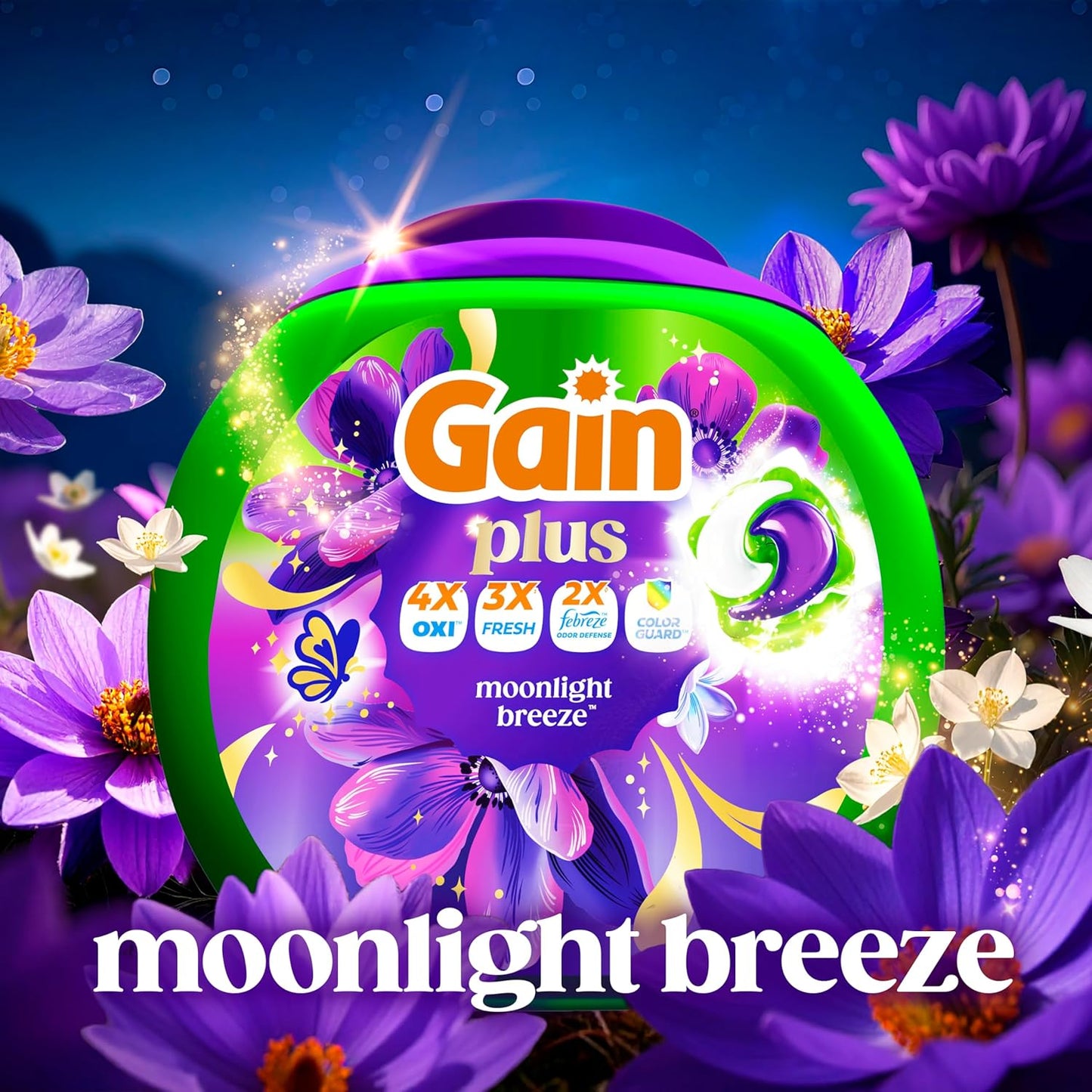 45-count reusable tub packaging in moonlight breeze scent (dark fruits + blooming florals)