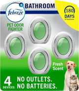 Febreze Heavy Duty Pet Odor Fighter Bar – Litter Box Corner Deodorizer for Apartments, Battery-Free 45-Day Freshness