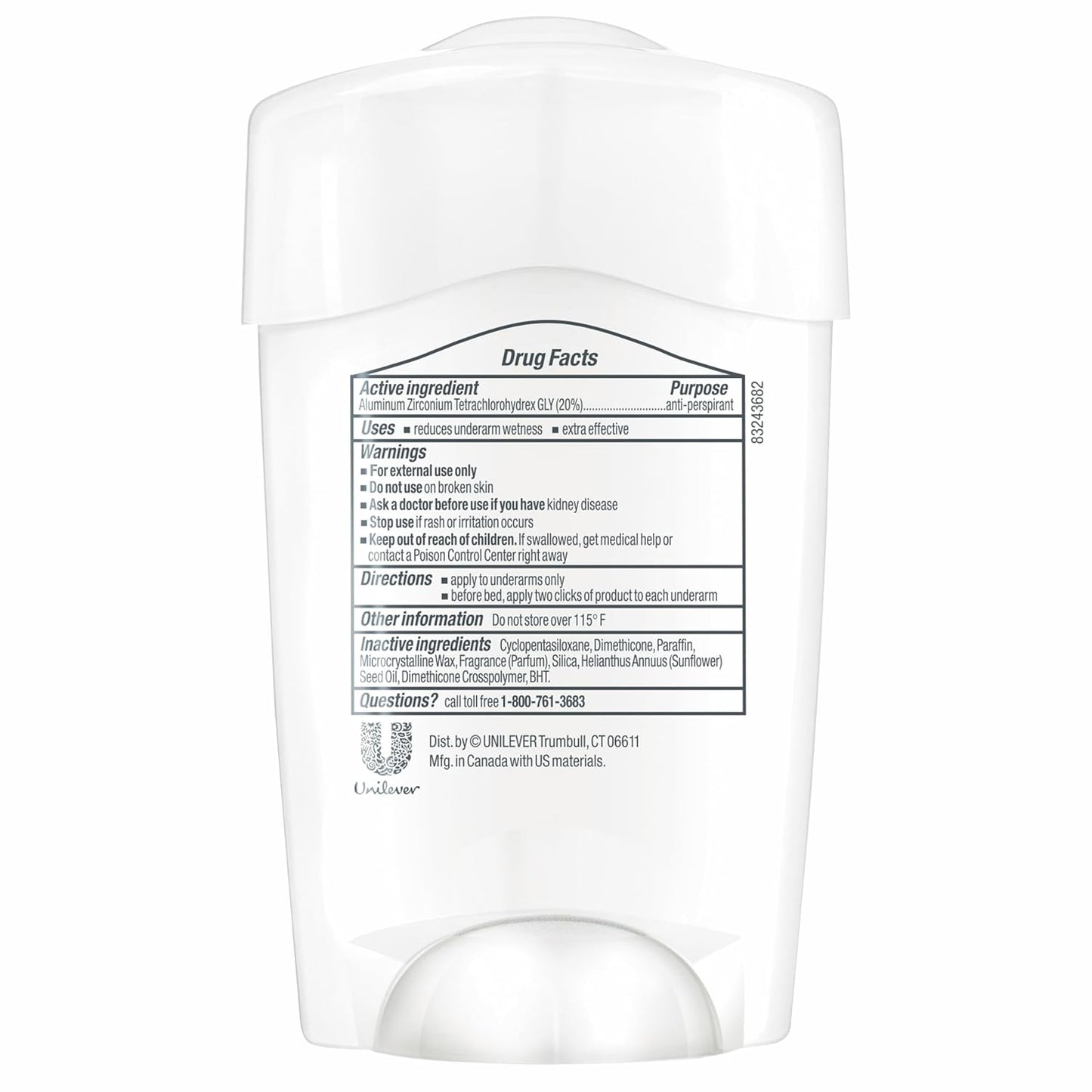 48-hour sweat and odor protection duration