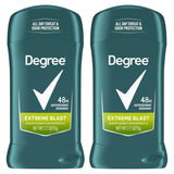 Degree Men Antiperspirant Stick Extreme Blast – 48-Hour Sweat and Odor Defense for Hiking, Camping, and Trail Workouts