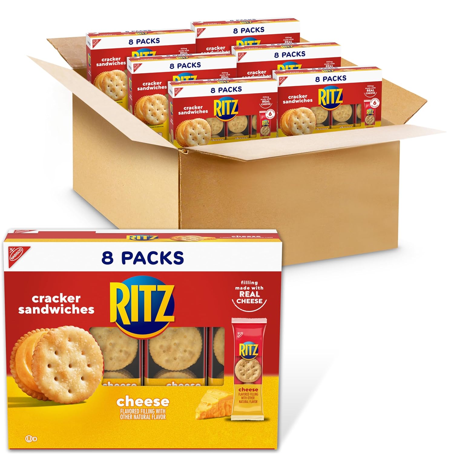 48 individually wrapped snack packs (6 boxes of 8 packs)