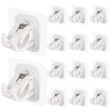 Aizhelu Adhesive Rod Brackets – Tool Free Hardware for Efficient Home Workspace Updates, 8 Pack