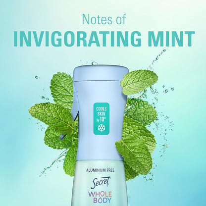 5.2 fl oz travel-friendly bottle with two scent variants: invigorating mint and relaxing lavender