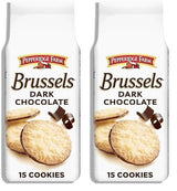Pepperidge Farm Brussels Dark Chocolate Cookies – Romantic Valentine's Day Gift for Women, Sophisticated Valentine's Day Basket Addition
