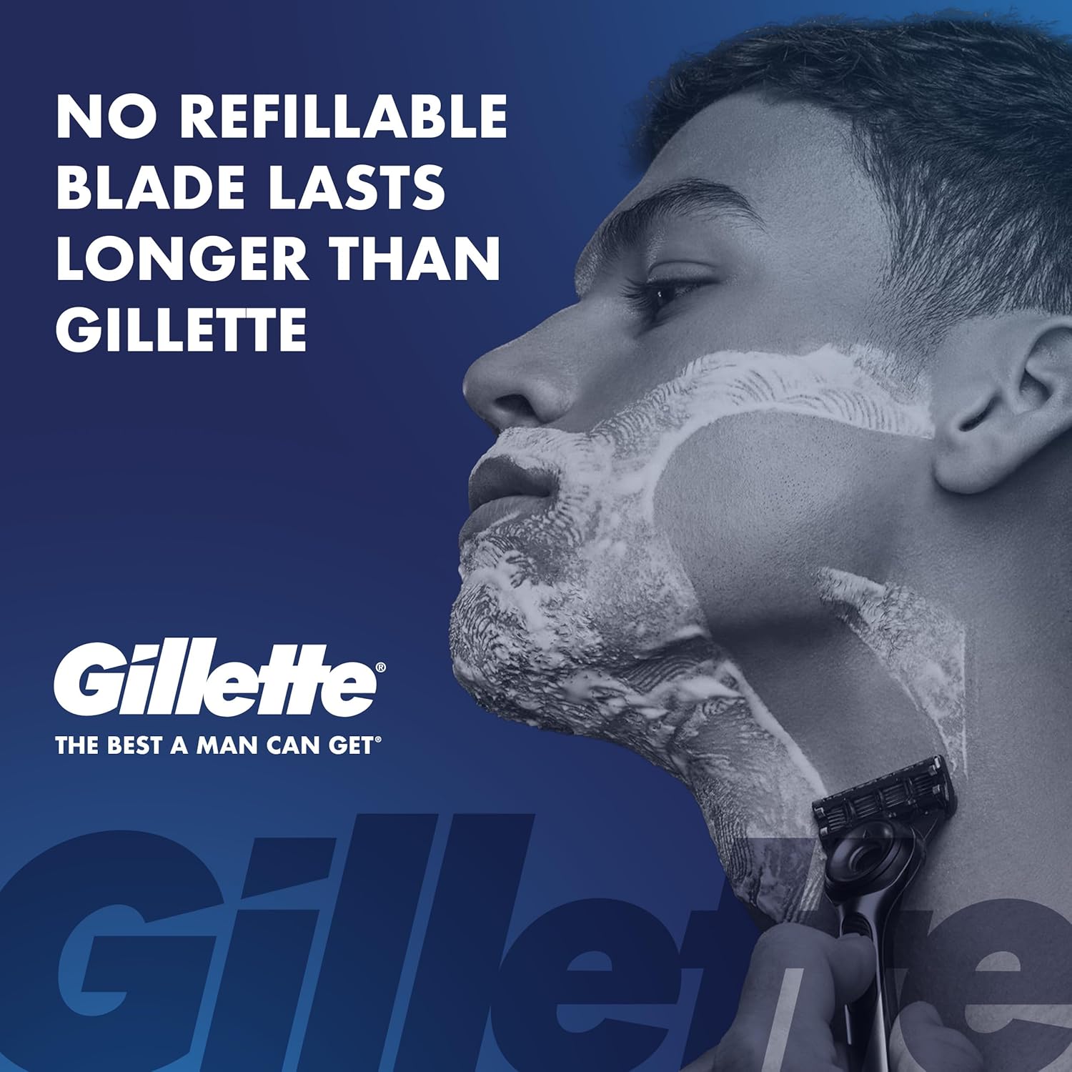 5-blade cartridge with everglide lubrastrip for lubrication and skin comfort