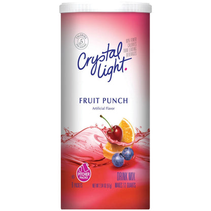 5 calories per serving, 0g sugar via aspartame and acesulfame potassium