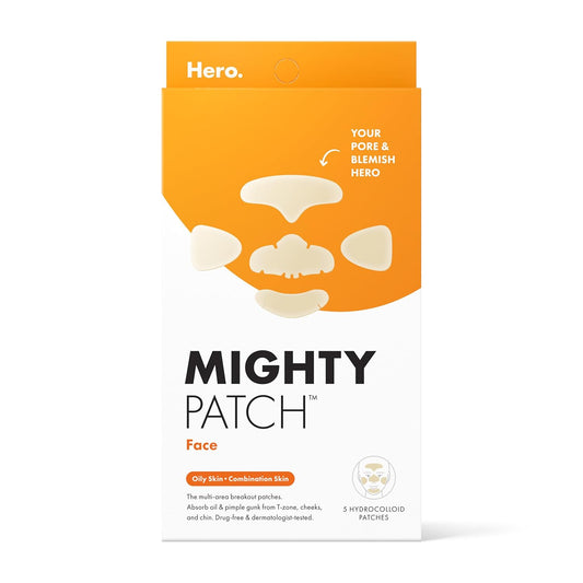 5 extra-large medical-grade hydrocolloid patches in one pack