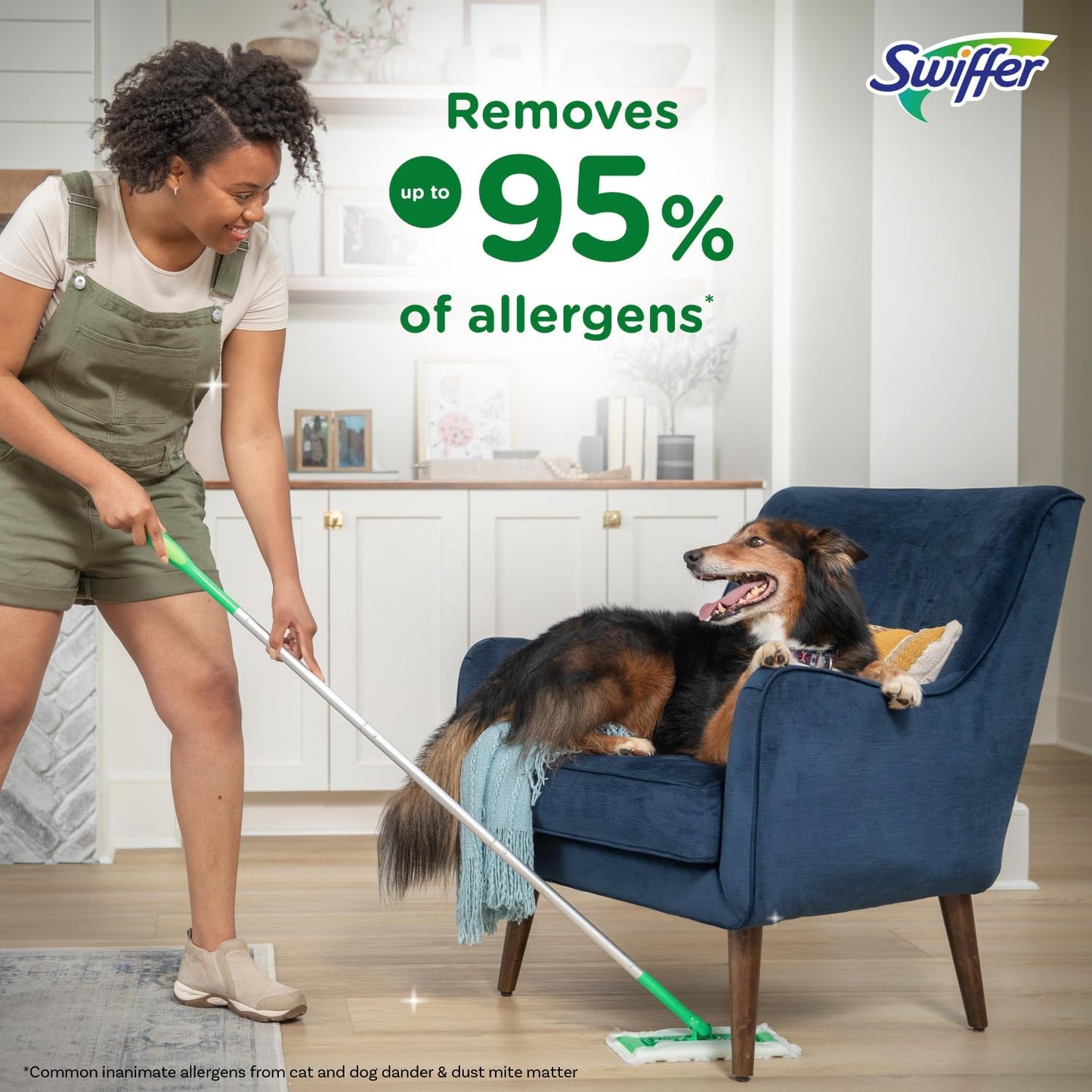 5 pre-moistened wet mopping cloths that bond with and dissolve grime