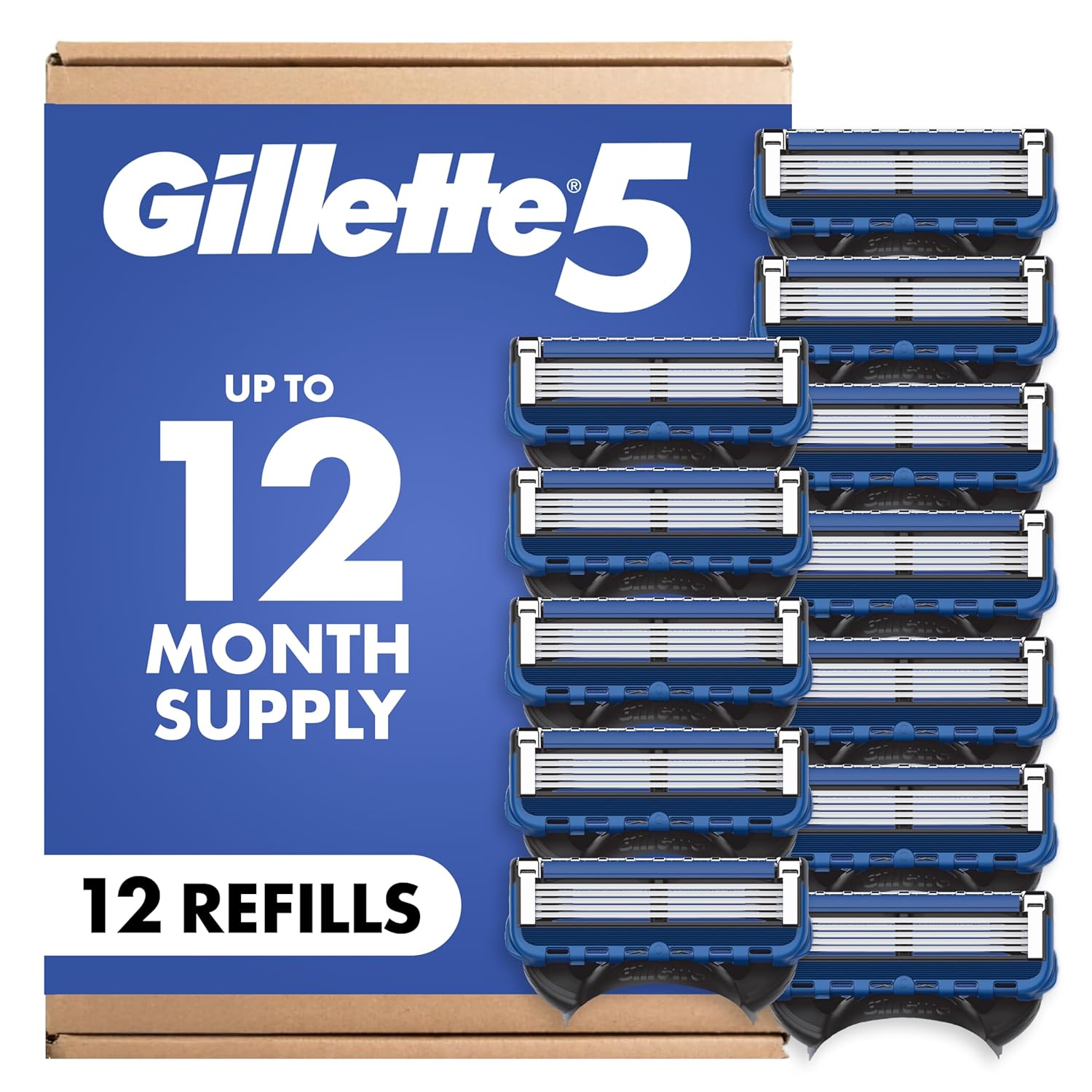 5 precision blades per cartridge for close shaving