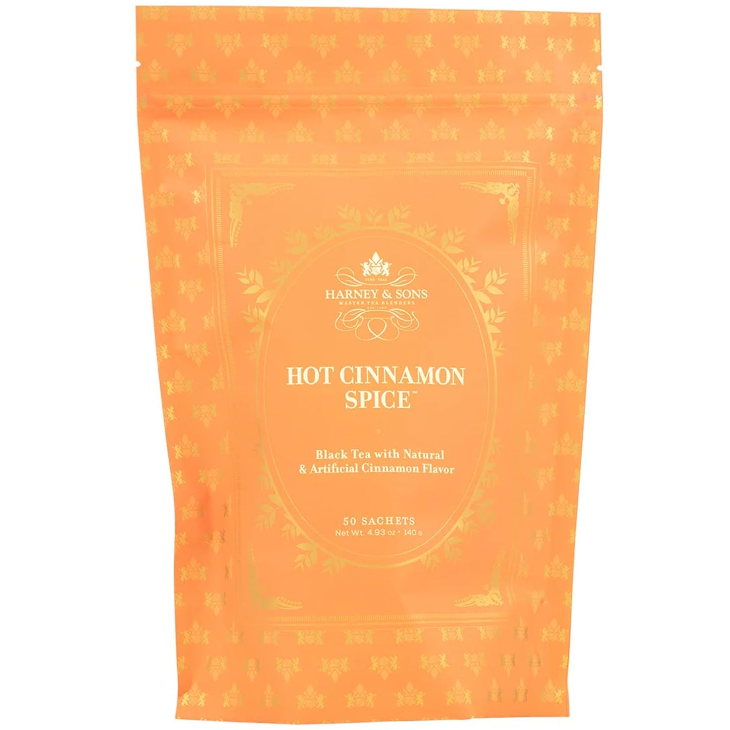50-count sachet bag (with a pack of 2 option for the cinnamon flavor for extra value)