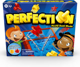 Hasbro Gaming Perfection Plus Kids Game Ages 5+ with 2-Player Duel Mode for Playroom and Family Game Night